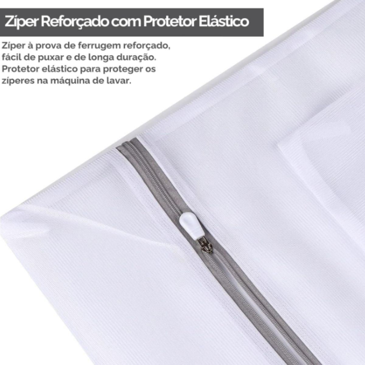 Kit Sacos De Lavanderia Para Lavar Roupa Com Zíper - 5 Peça