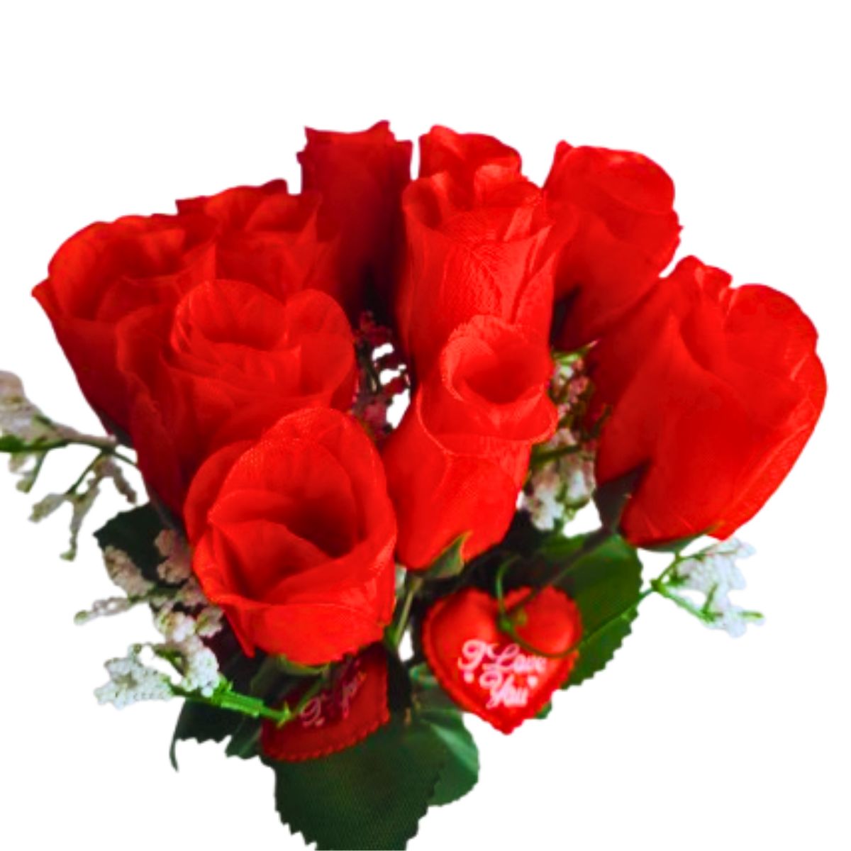 Buquê De Rosas 12 Botões Artificial Dia Das Mães / Namorados