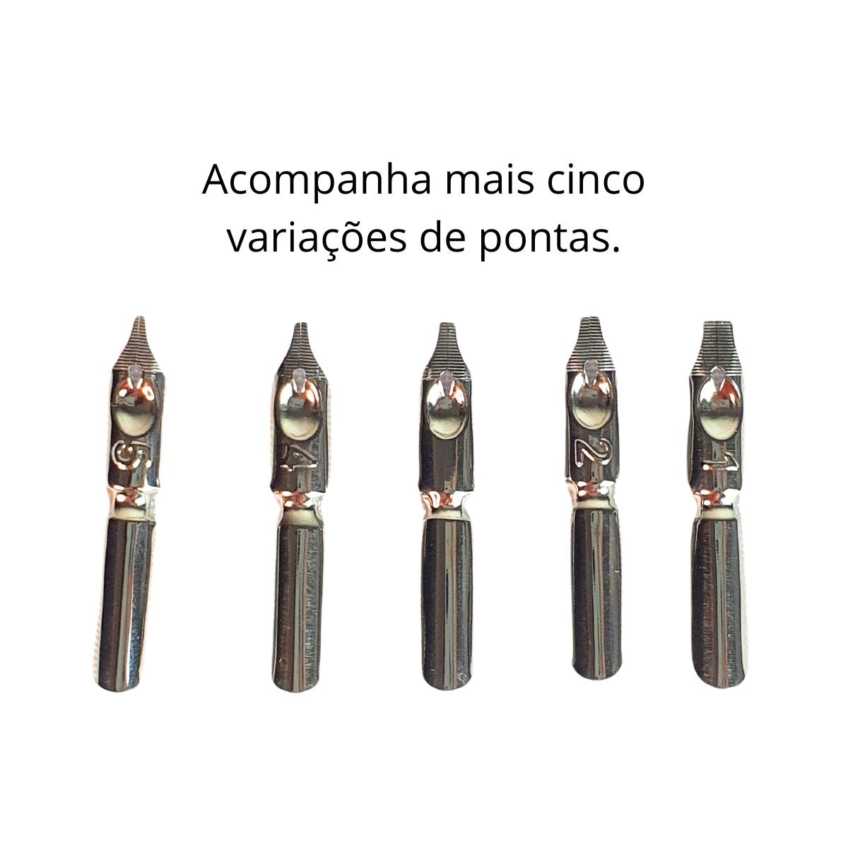 Caneta Tinteiro Simples Com Pena Vermelha e Ponta Dourada