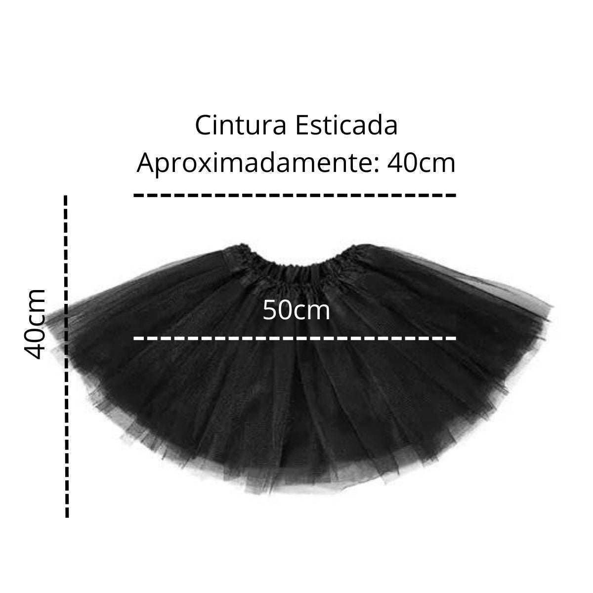 Kit Fantasia Anjo Preto Completo Festa Cosplay Carnaval Halloween Tiara Auréola / Asa / Saia
