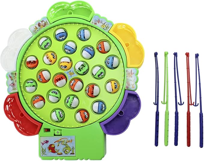 Brinquedo Jogo Pesca Peixe Grande 24 Peixes - Bbr Toys