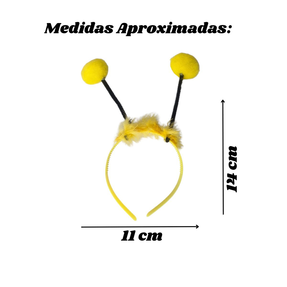 Kit Fantasia Abelhinha Festa Carnaval Cosplay Asa, Tiara, Varinha + Meia Calça 5/8
