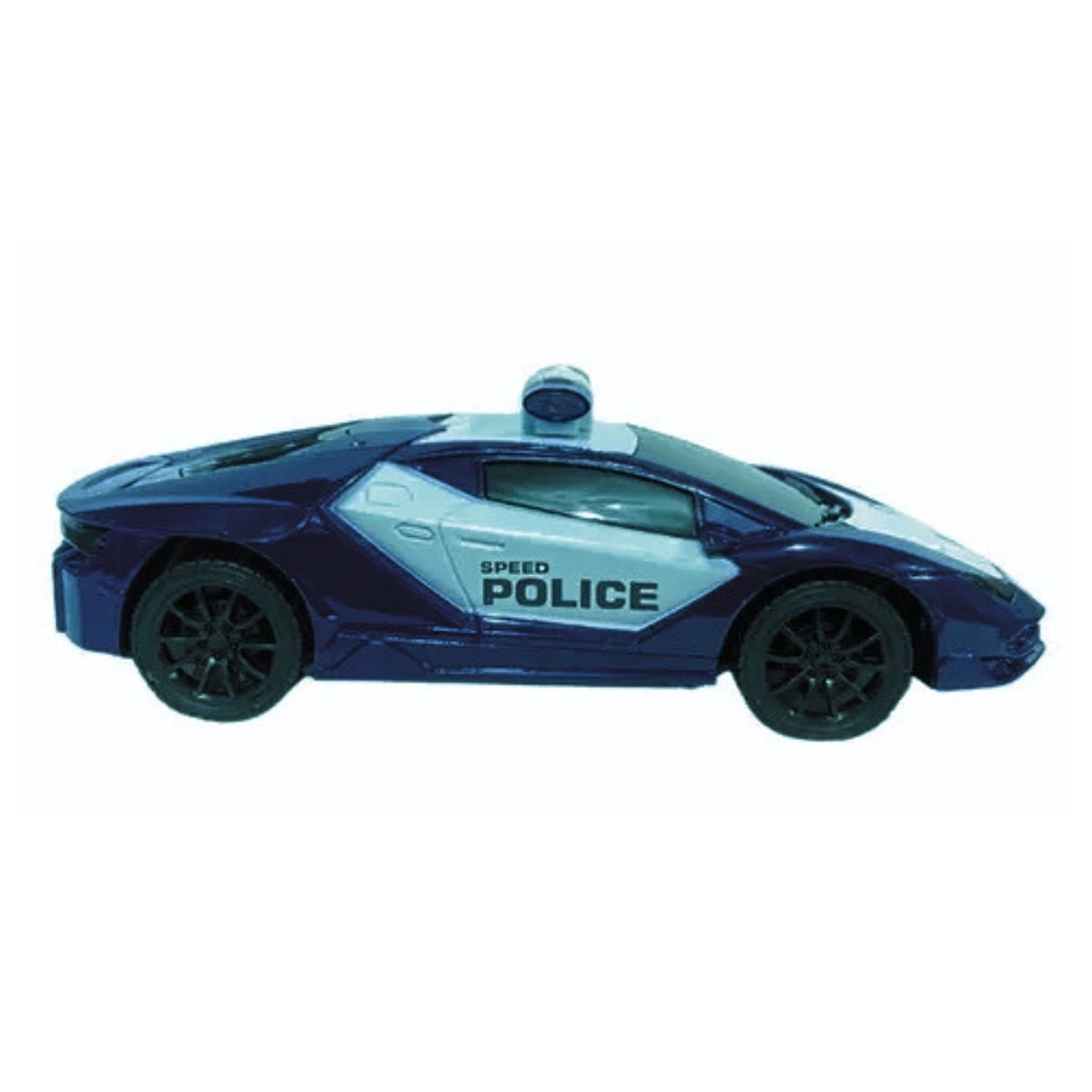 Carro De Polícia Com Controle Remoto Preto - Bbr Toys