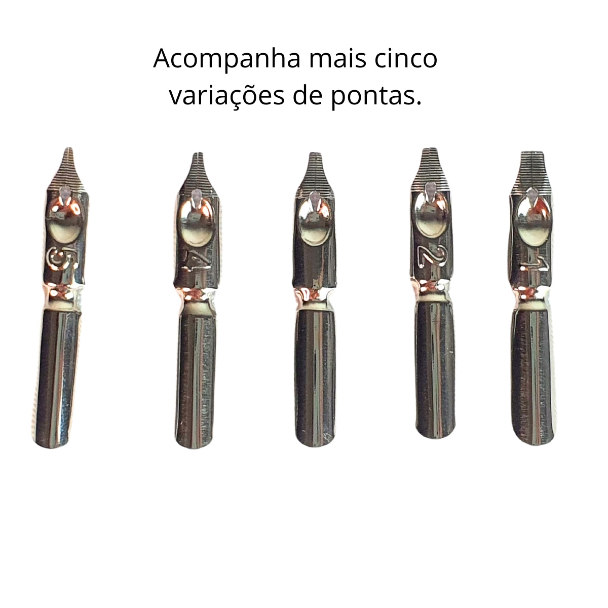 Kit Caneta Tinteiro de Pena Preta com Engrenagens e Carimbo