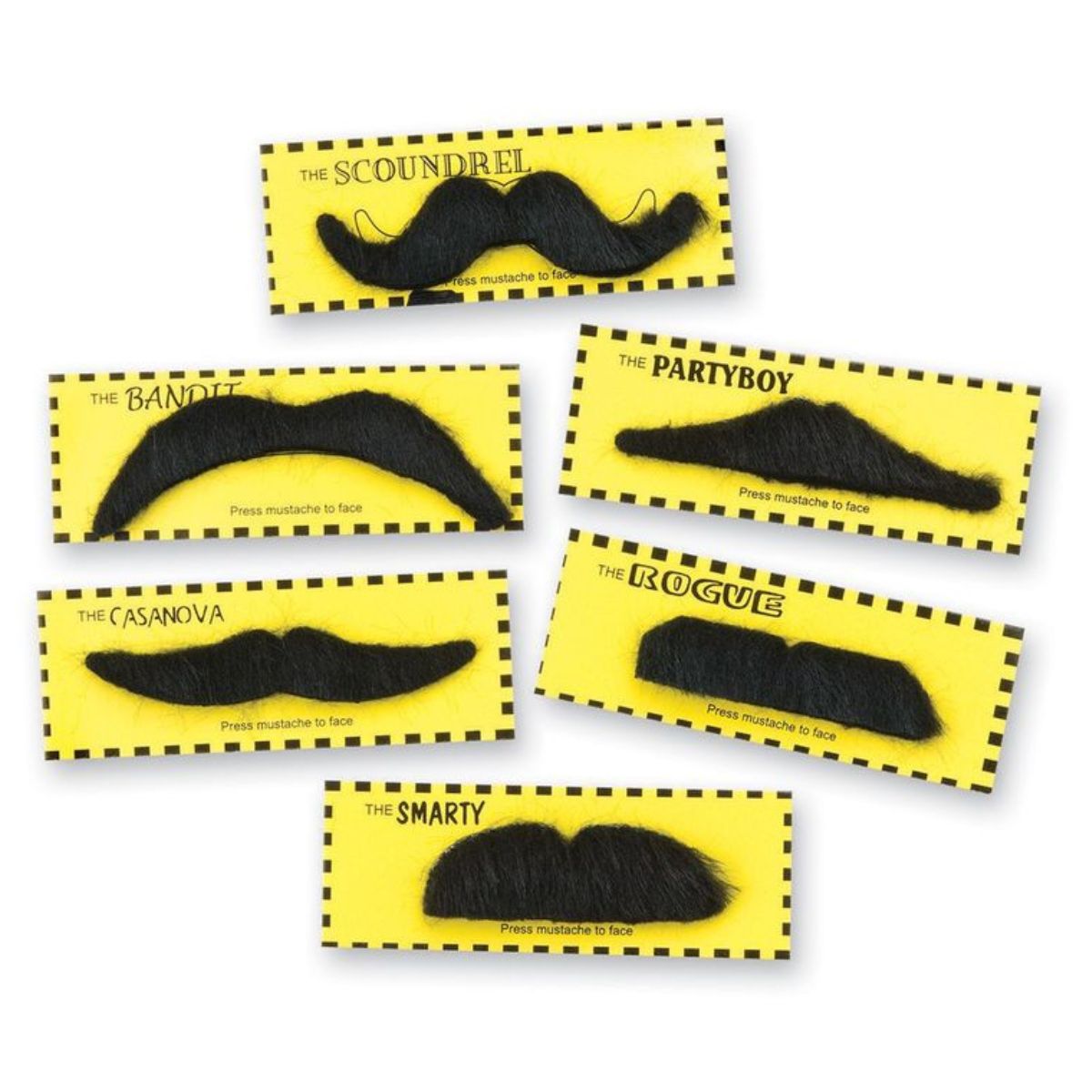 Kit Bigodes Adesivos Falso Fantasia Cosplay Carnaval