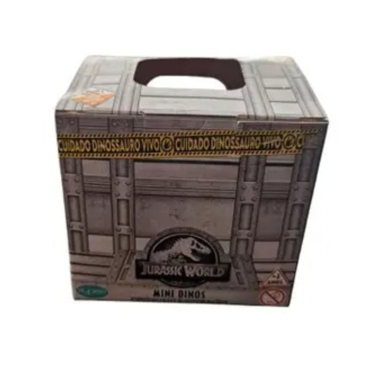 Mini Dino Velociraptor Blue Cinza Na Casinha Jurassic Word - Pupee