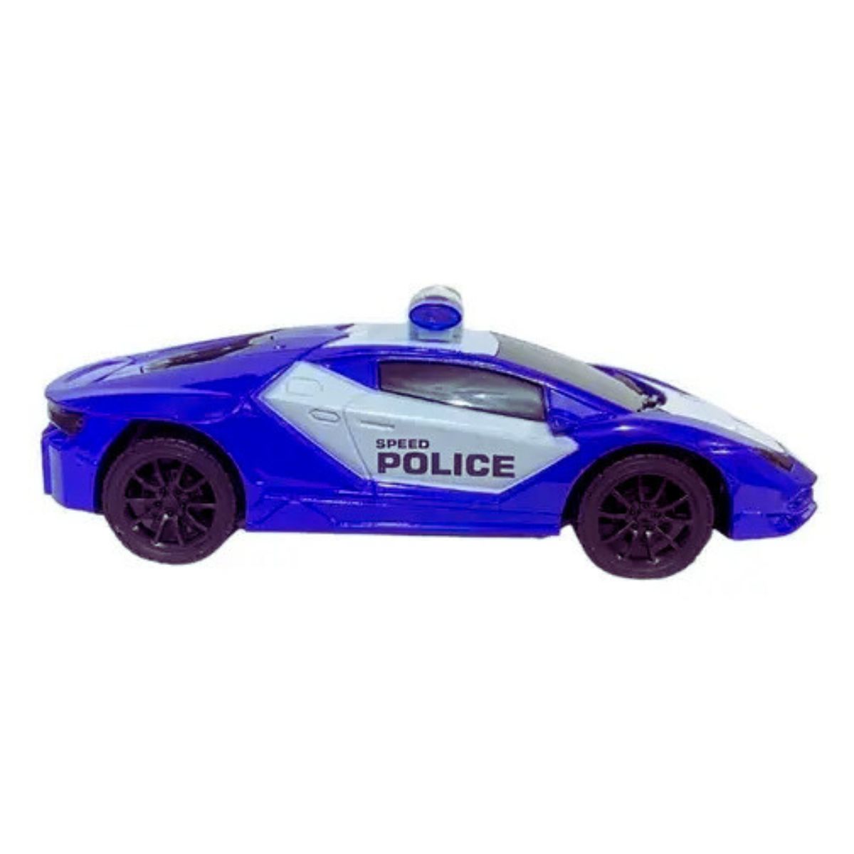 Carro De Polícia Com Controle Remoto Azul - Bbr Toys