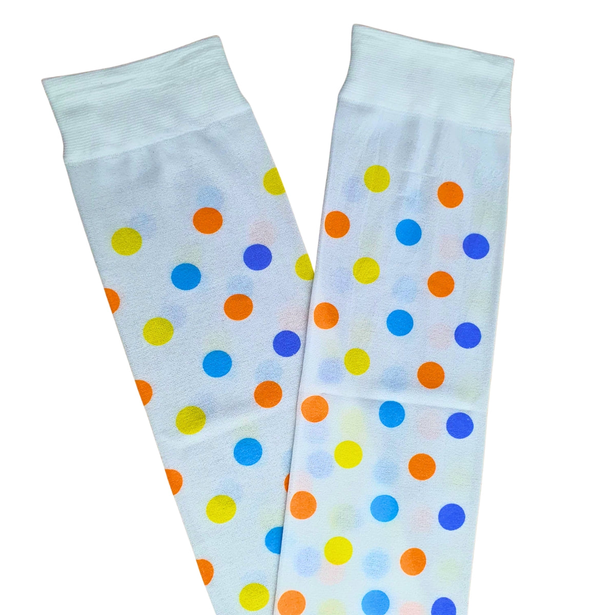 Meia Calça Branca Com Bolinha Para Fantasia Cosplay e Festa 5/8