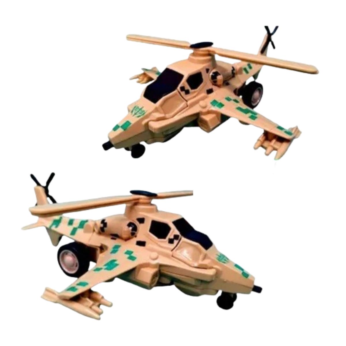 Robô Transformável Fricção Bate E Vira Helicóptero Sortido
