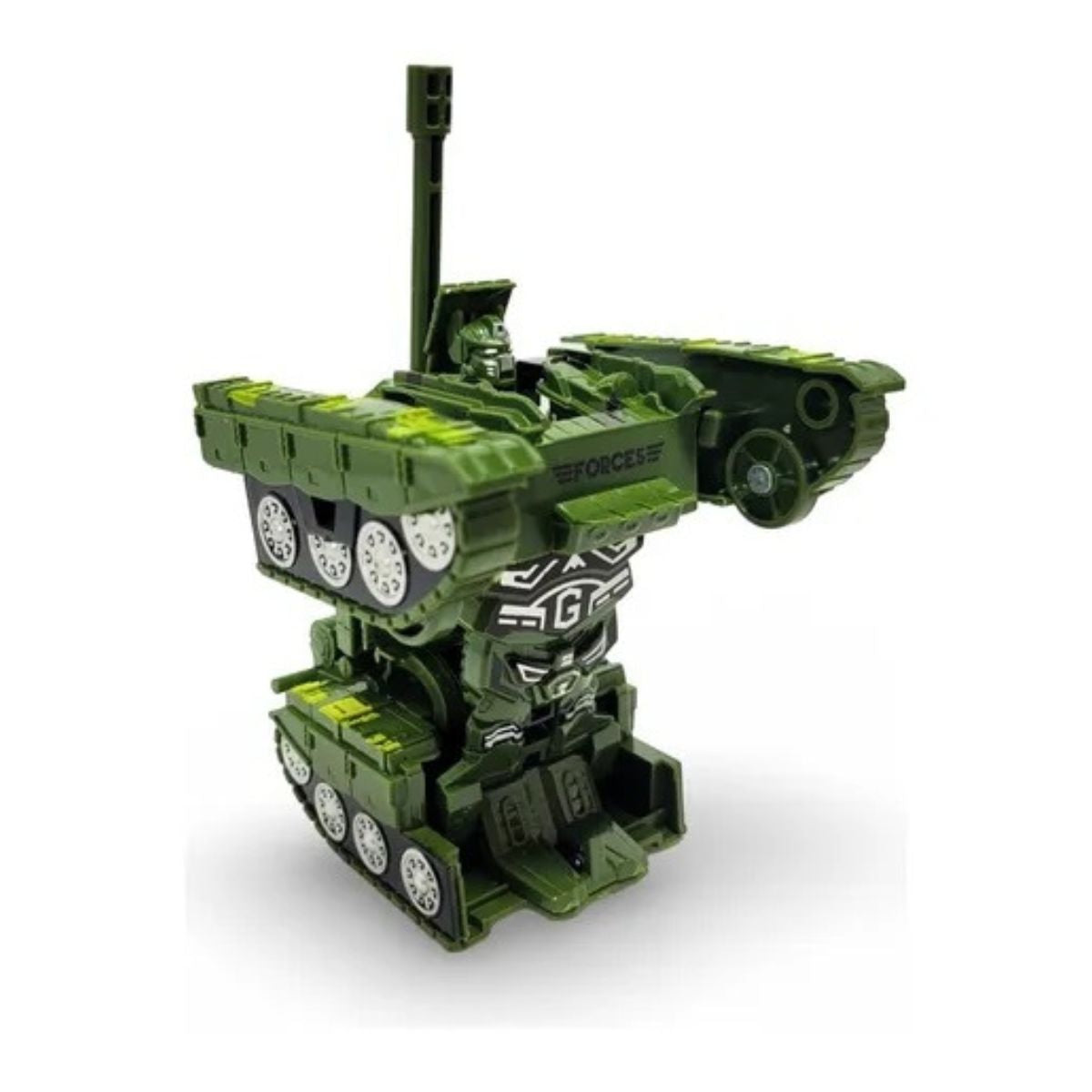 Robô Transformável Fricção Bate E Vira Tanque Sortido