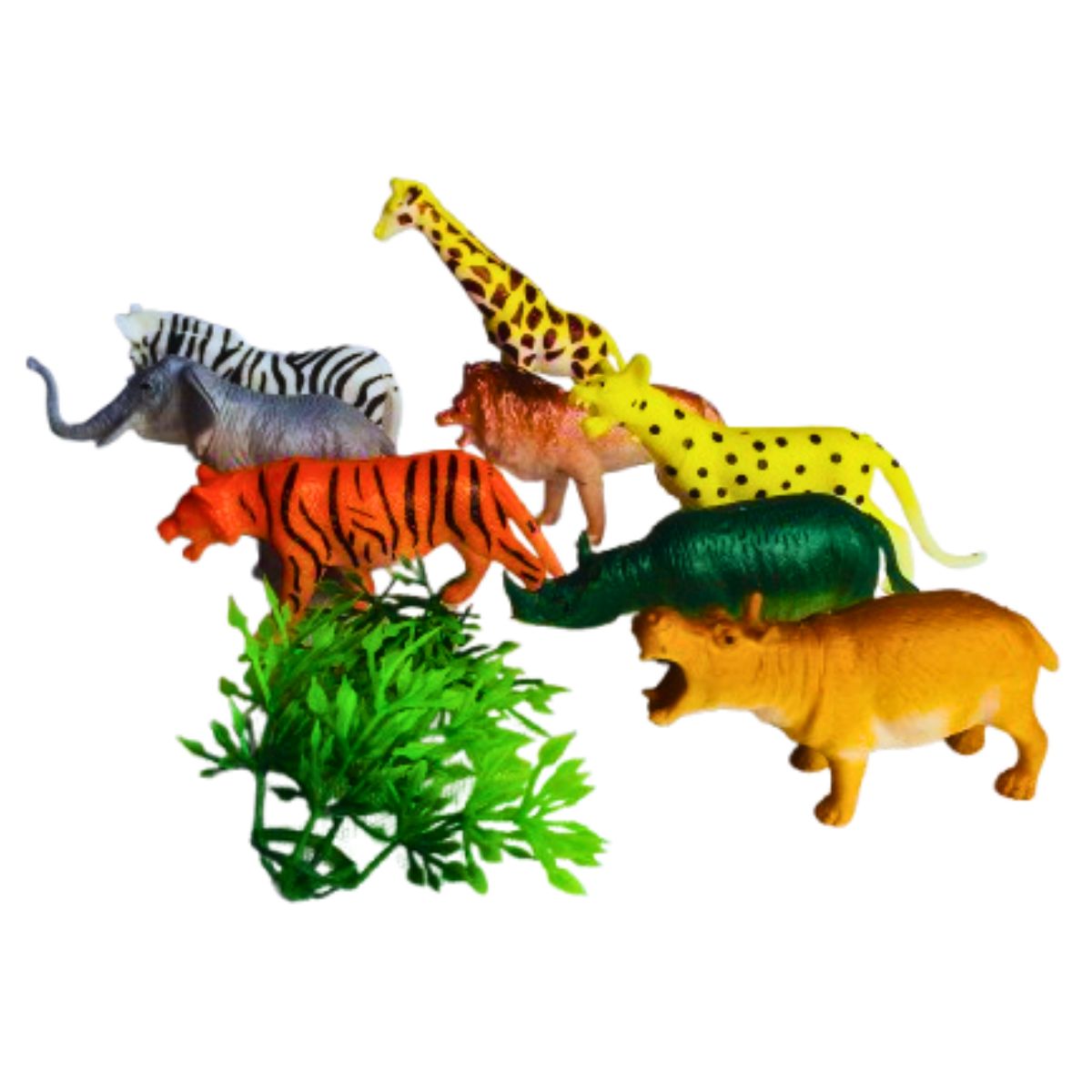 Kit Animais Selvagens Super Power Brinquedo 10 Peças