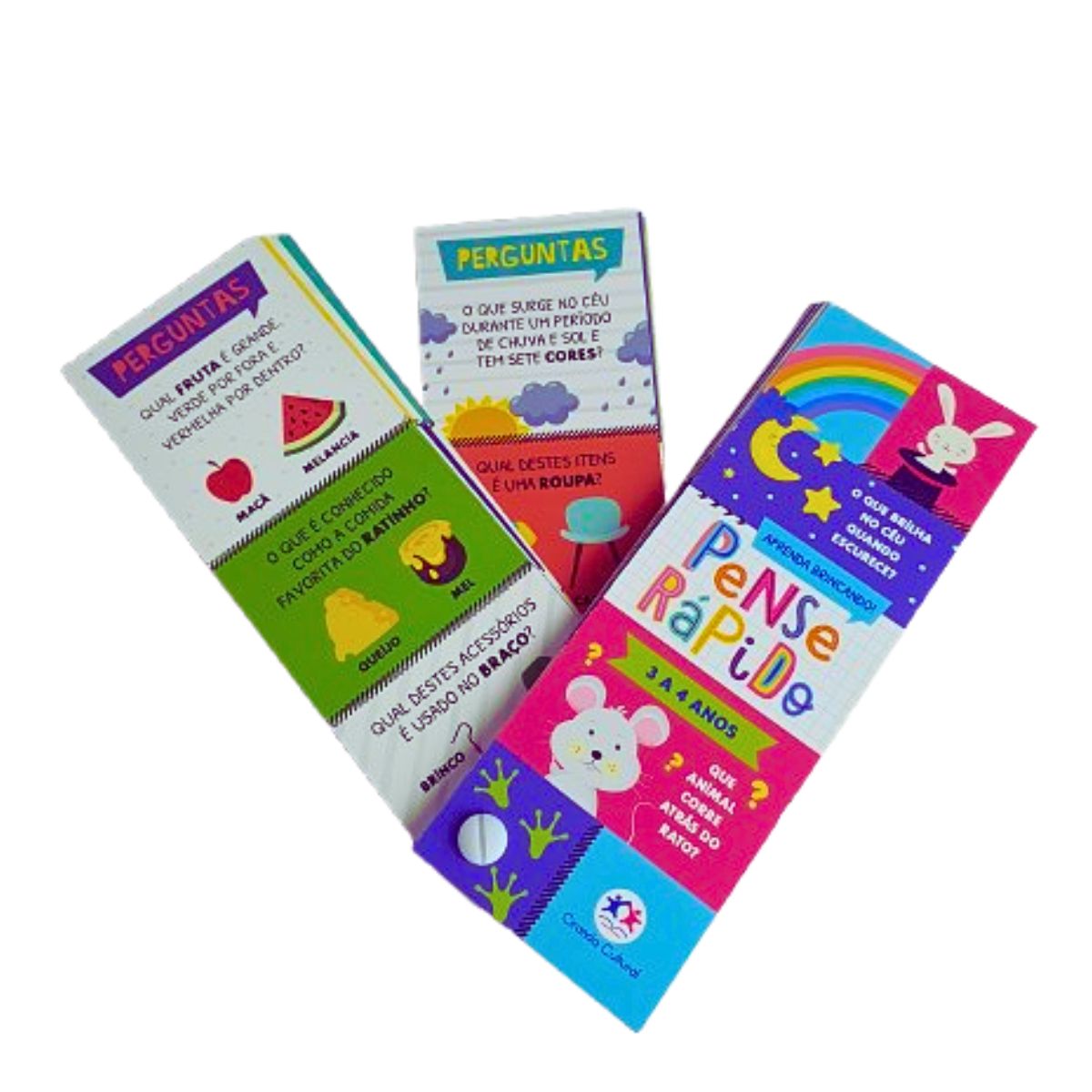 Livro Infantil Flash Cards Pense Rápido / 3 A 4 Anos - Ciranda Cultural