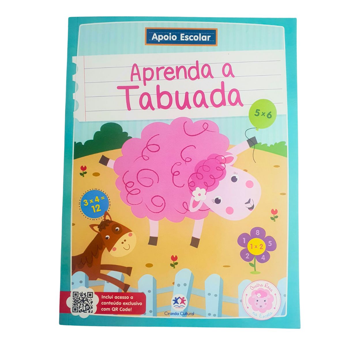 Kit 2 Livros Infantil Apoio Escolar: Aprenda Matemática + Aprenda A Tabuada - Ciranda Cultural