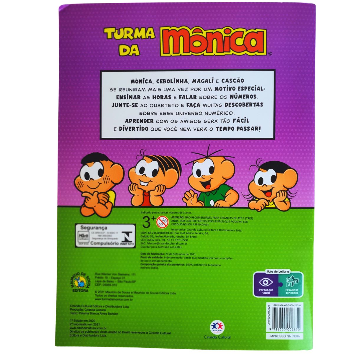Livro Turma Da Mônica: Que Horas São? - Ciranda Cultural