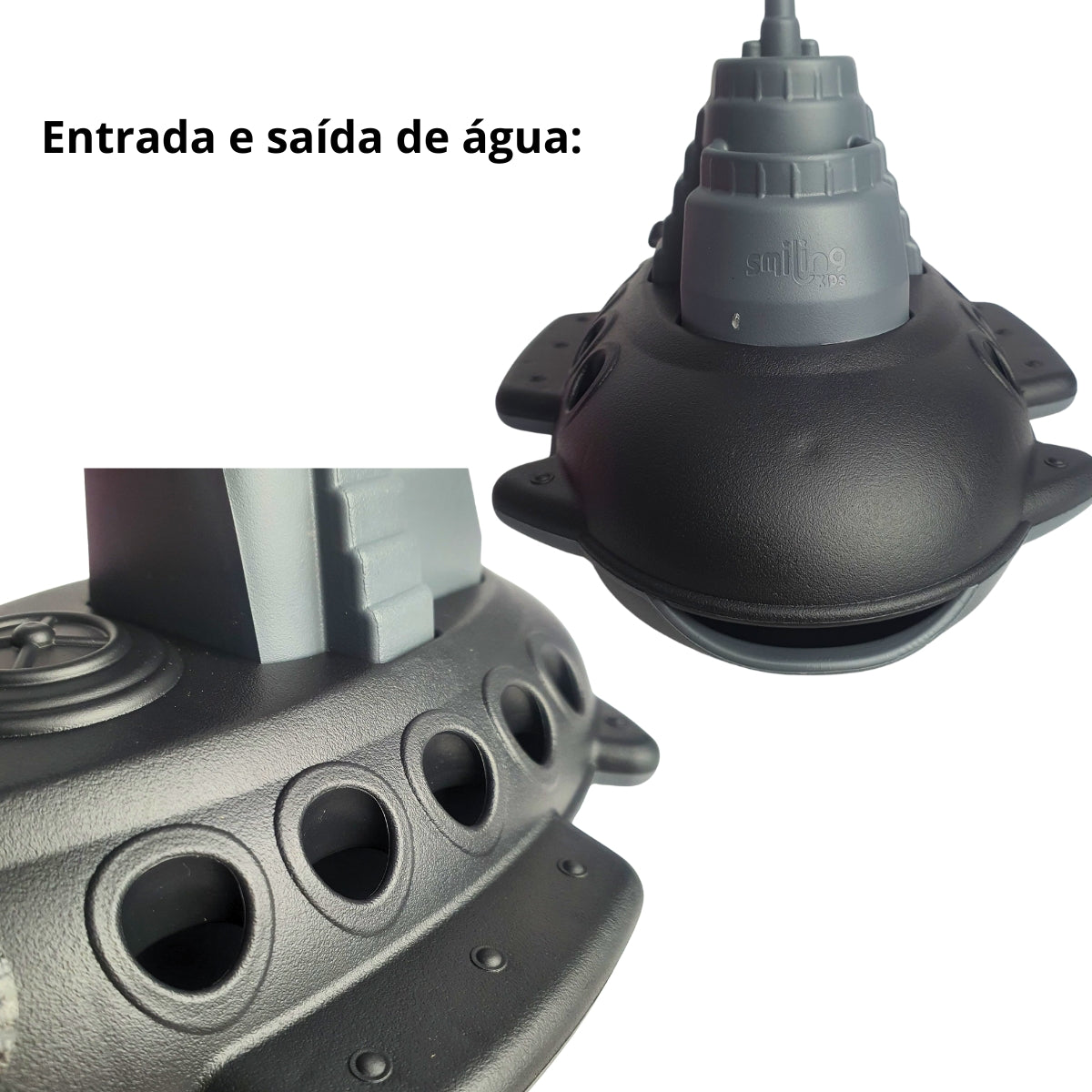 Submarino Infantil Preto Comando Delta - Brinquedo Para Piscina