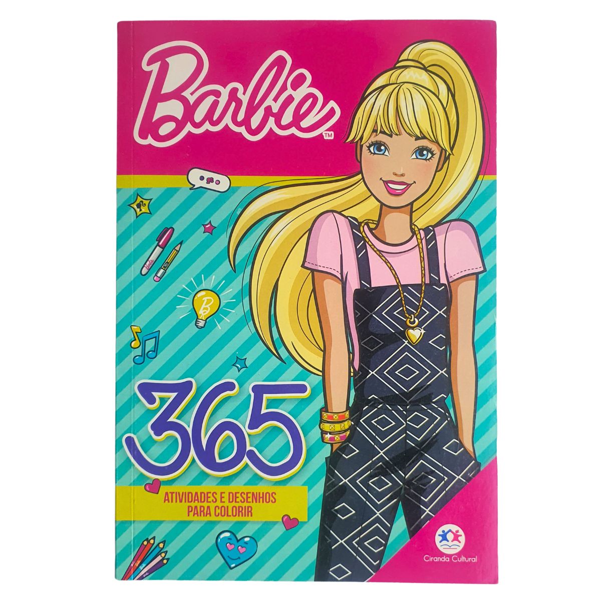 Kit 3 Livros Infantil Barbie: 365 Caça-palavras + 365 Atividades E Desenhos Para Colorir + Barbie E O Segredo Das Fadas - Ciranda Cultural