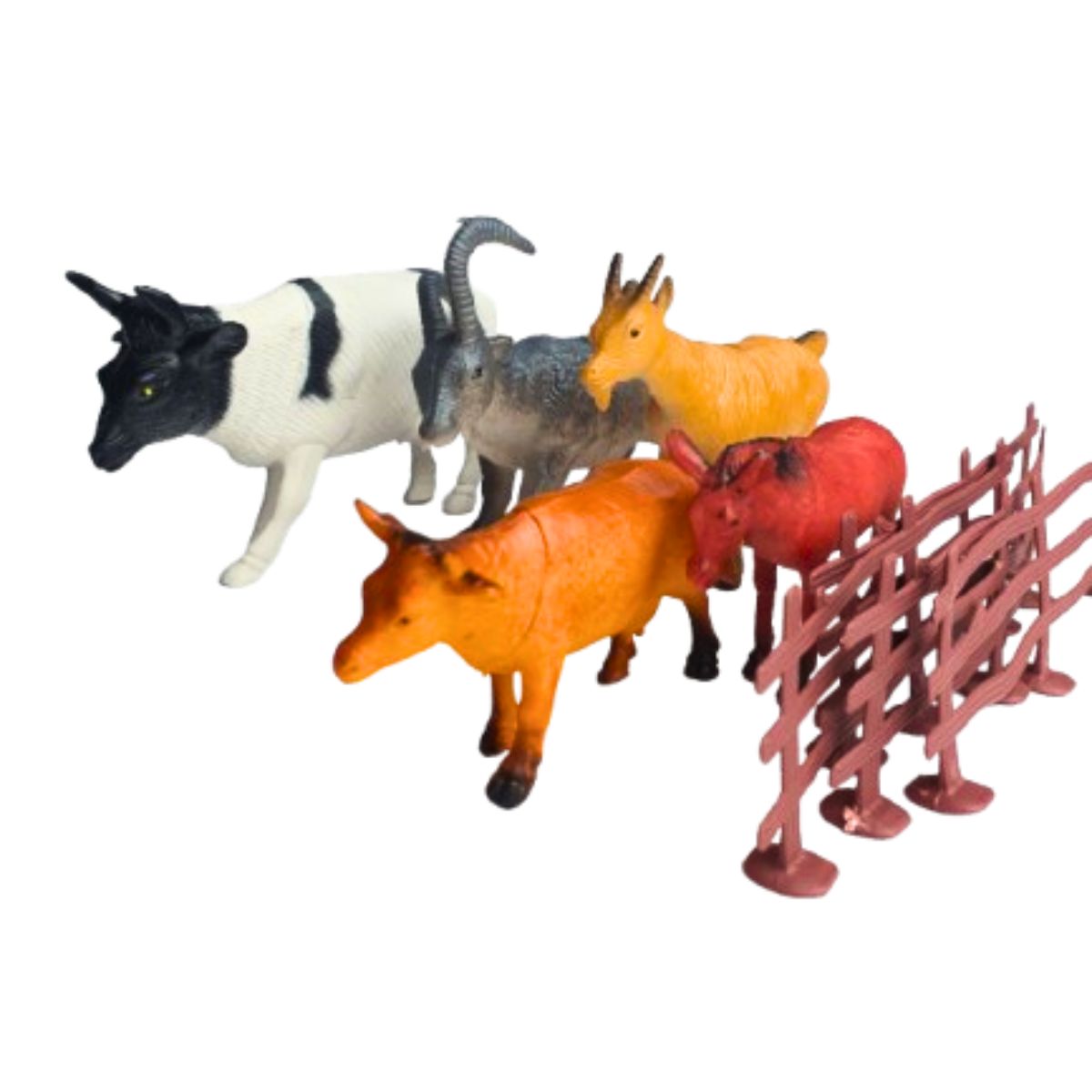 Kit Animais Vida Na Fazenda Brinquedo Médio 9 Peças - Ark Toys
