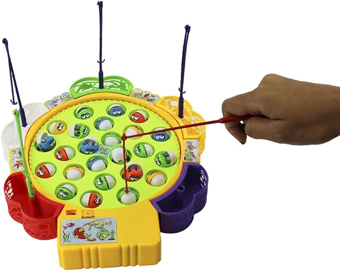 Brinquedo Jogo Pesca Peixe Grande 24 Peixes - Bbr Toys