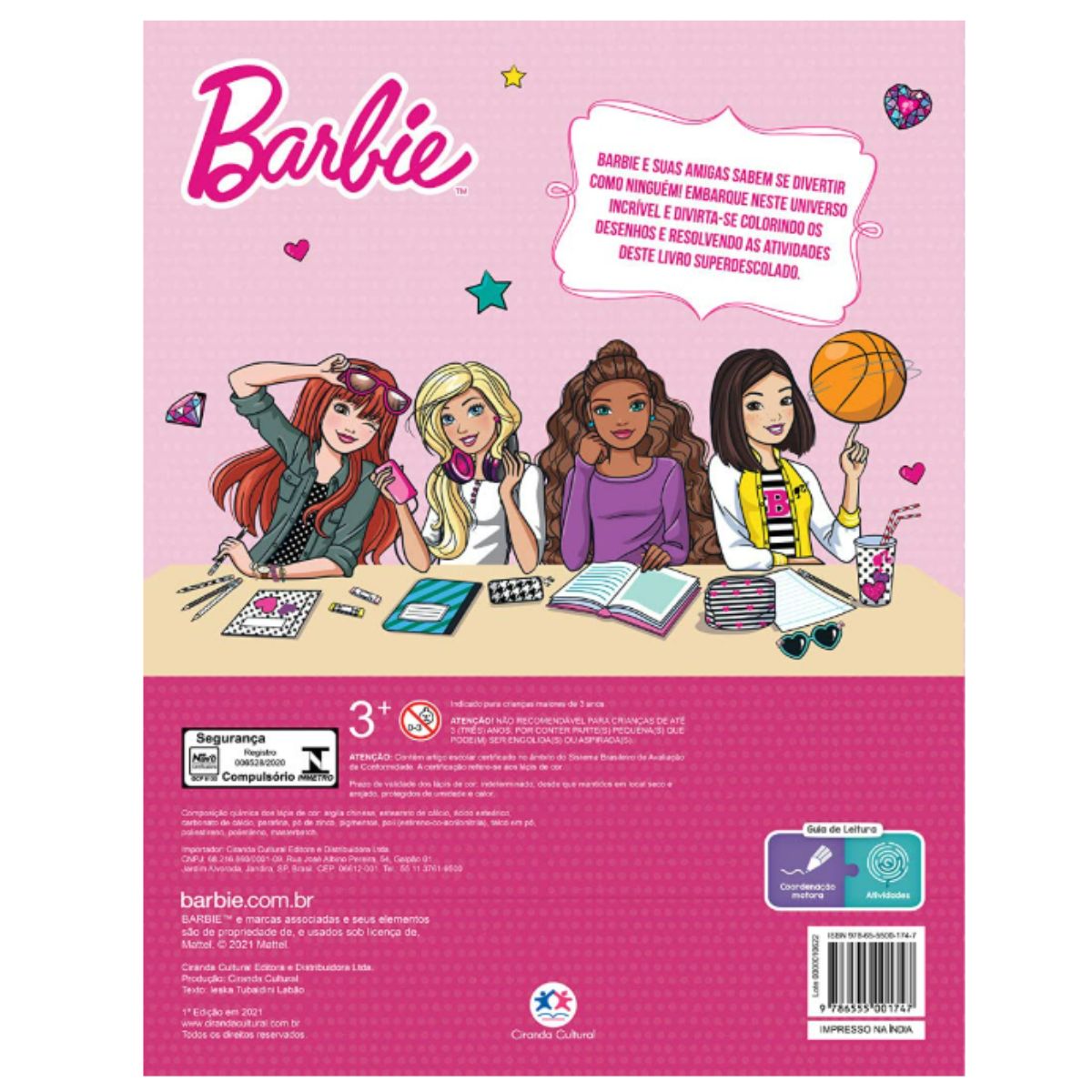 Livro Barbie Atividades E Para Colorir: Passatempos Da Amizade - Ciranda Cultural