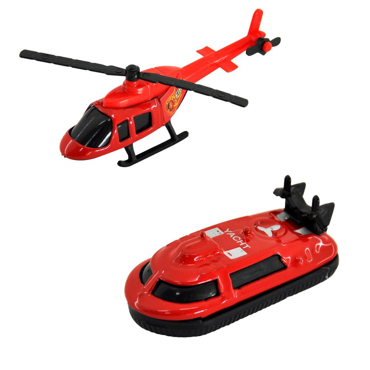 Kit 6 Veículos Miniaturas Dm Collection Vermelho 1:64 - Dm Toys