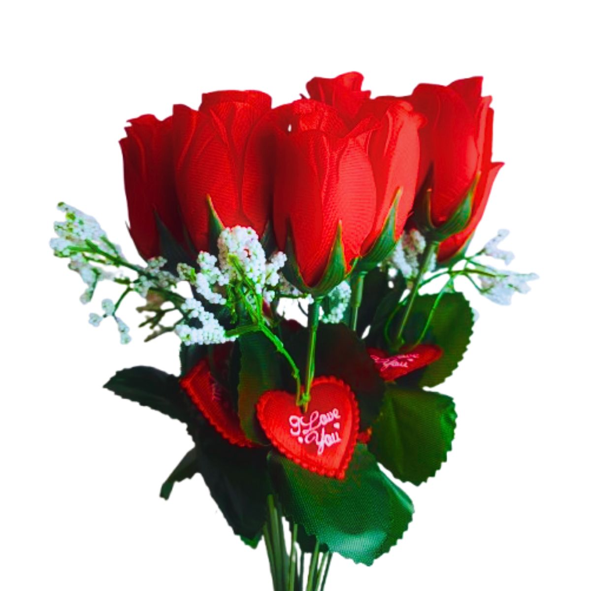 Buquê De Rosas 12 Botões Artificial Dia Das Mães / Namorados