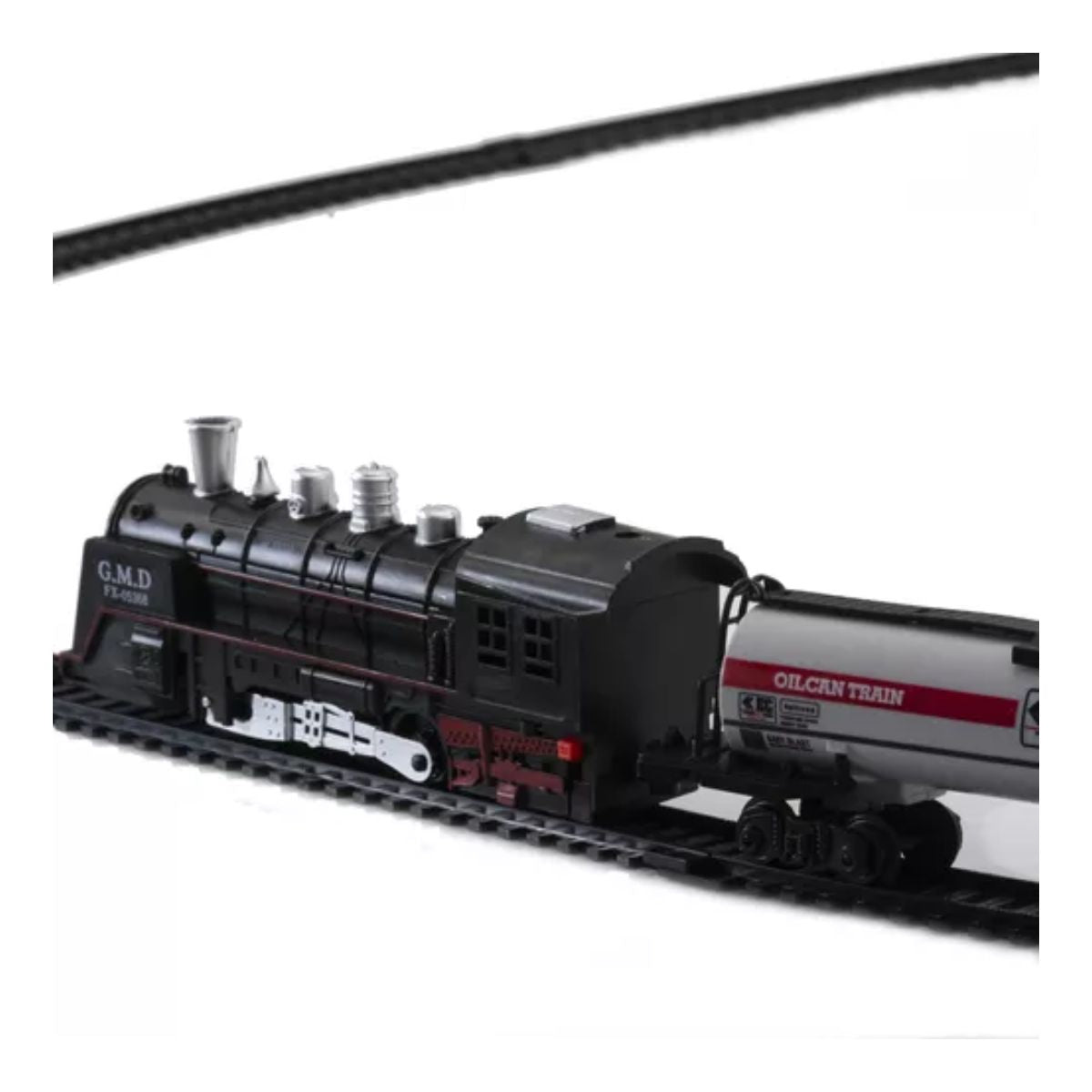 Brinquedo Pista Trem Locomotiva 85,5 Cm Som E Luz - Dm Toys