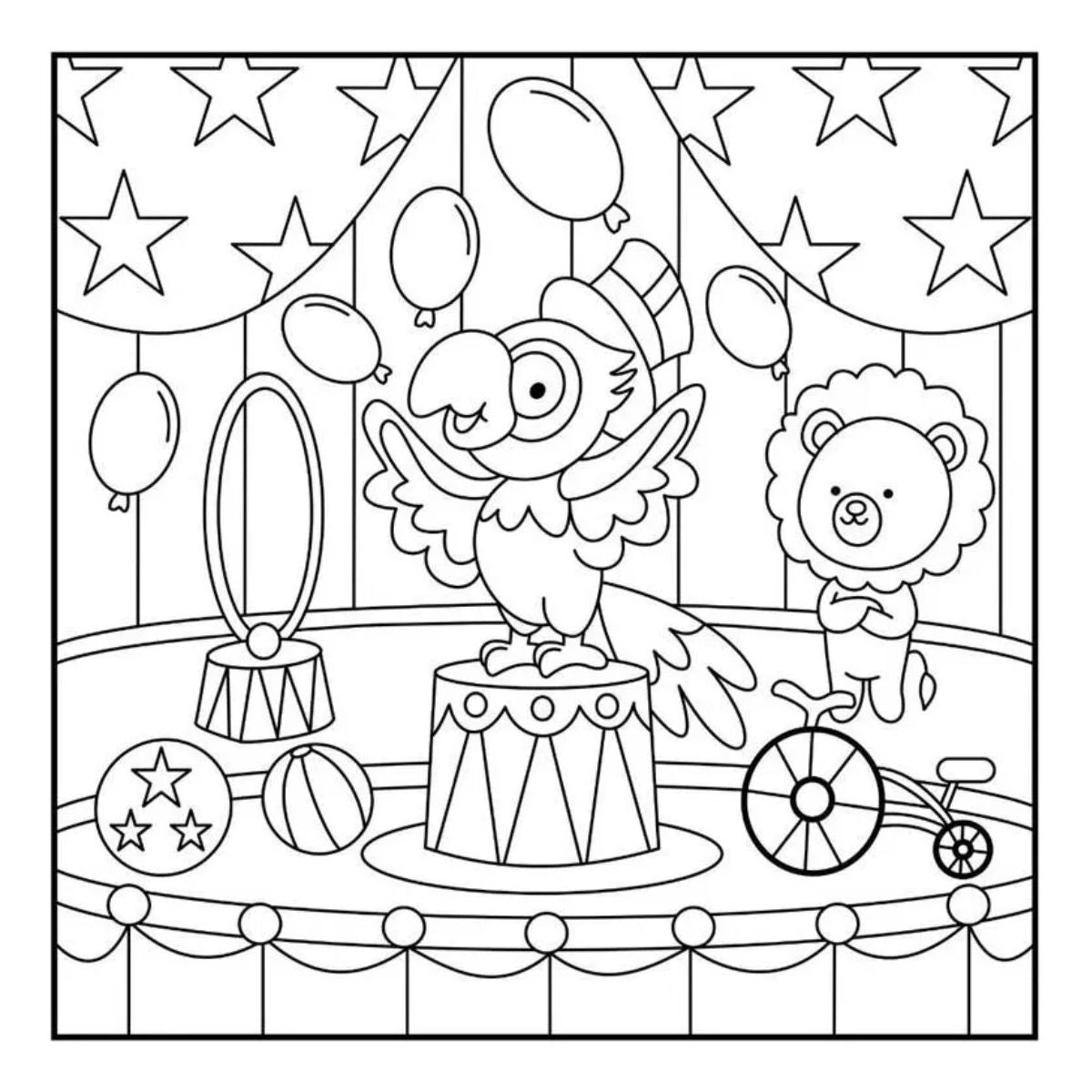 Livro Cozy Circus Bobbie Goods - Para Colorir / Relaxar / Atividades - Ciranda Cultural
