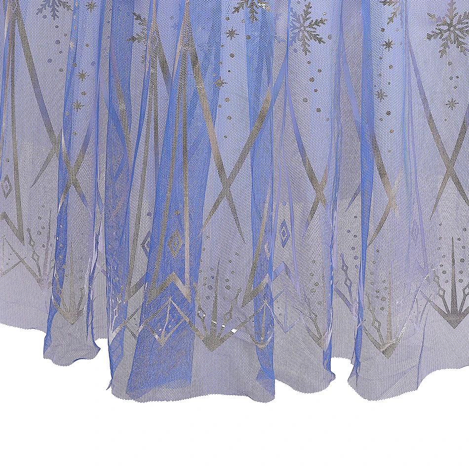 Vestido Da Elsa Fantasia Frozen 2 Princesa Infantil M6