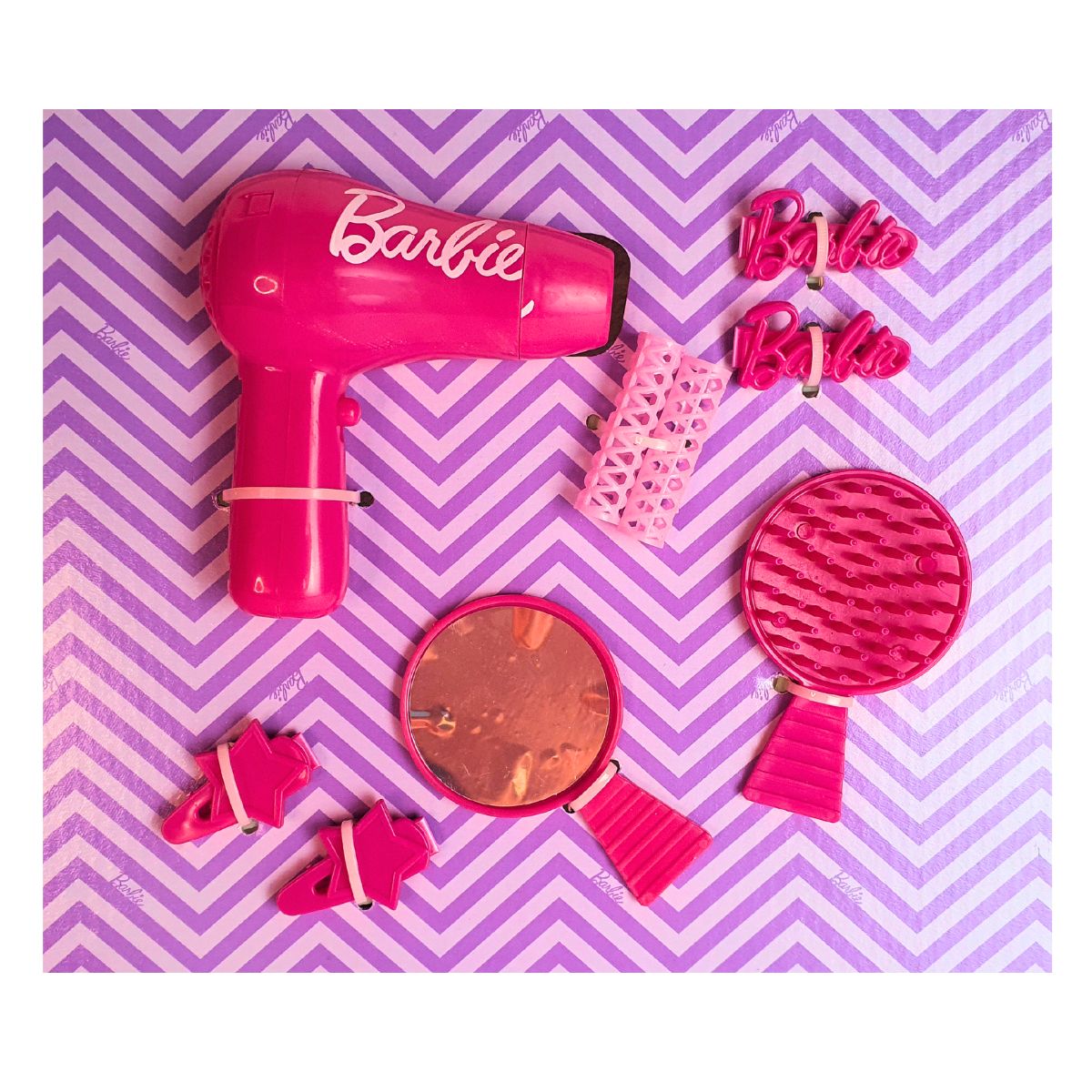 Kit De Acessórios Para Cabelo Barbie Secador - Pupee