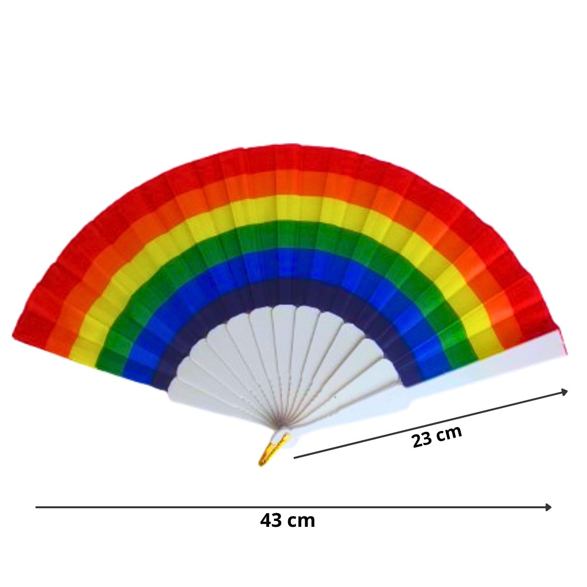 Leque Acessório Colorido Arco-íris Lgbtqia+