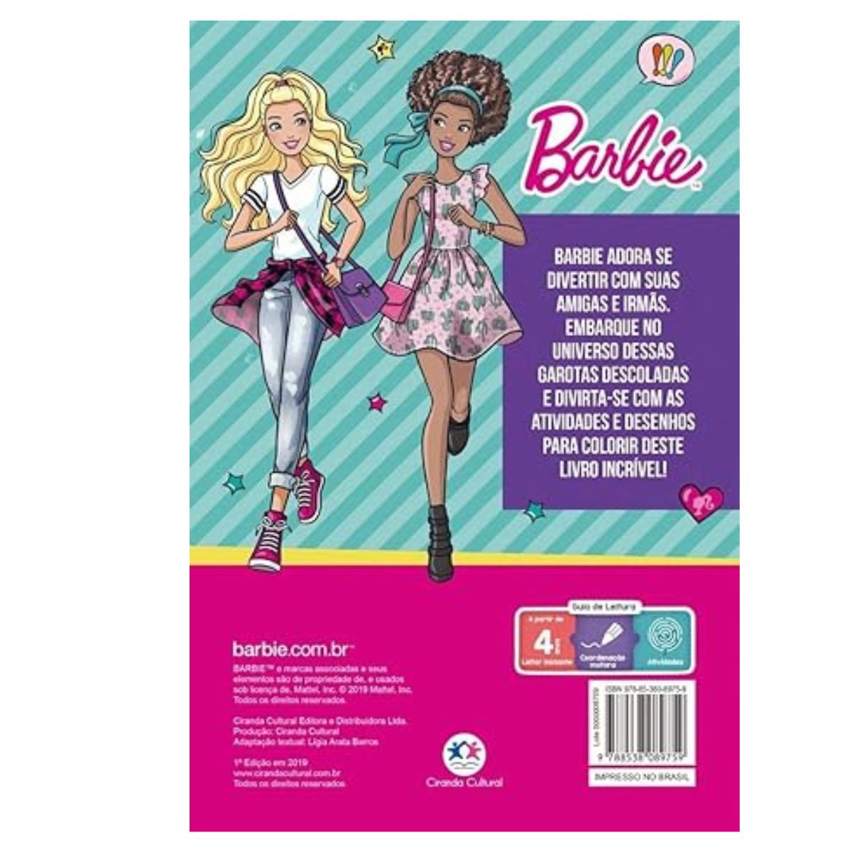 Kit 3 Livros Infantil Barbie: 365 Caça-palavras + 365 Atividades E Desenhos Para Colorir + Barbie E O Segredo Das Fadas - Ciranda Cultural