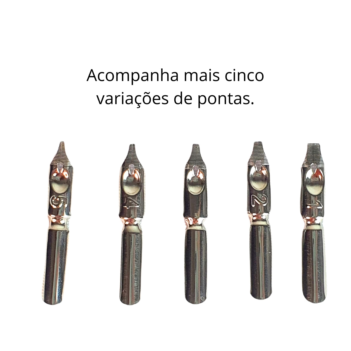 Caneta Tinteiro com Pena Preta com Dourado - Esonic