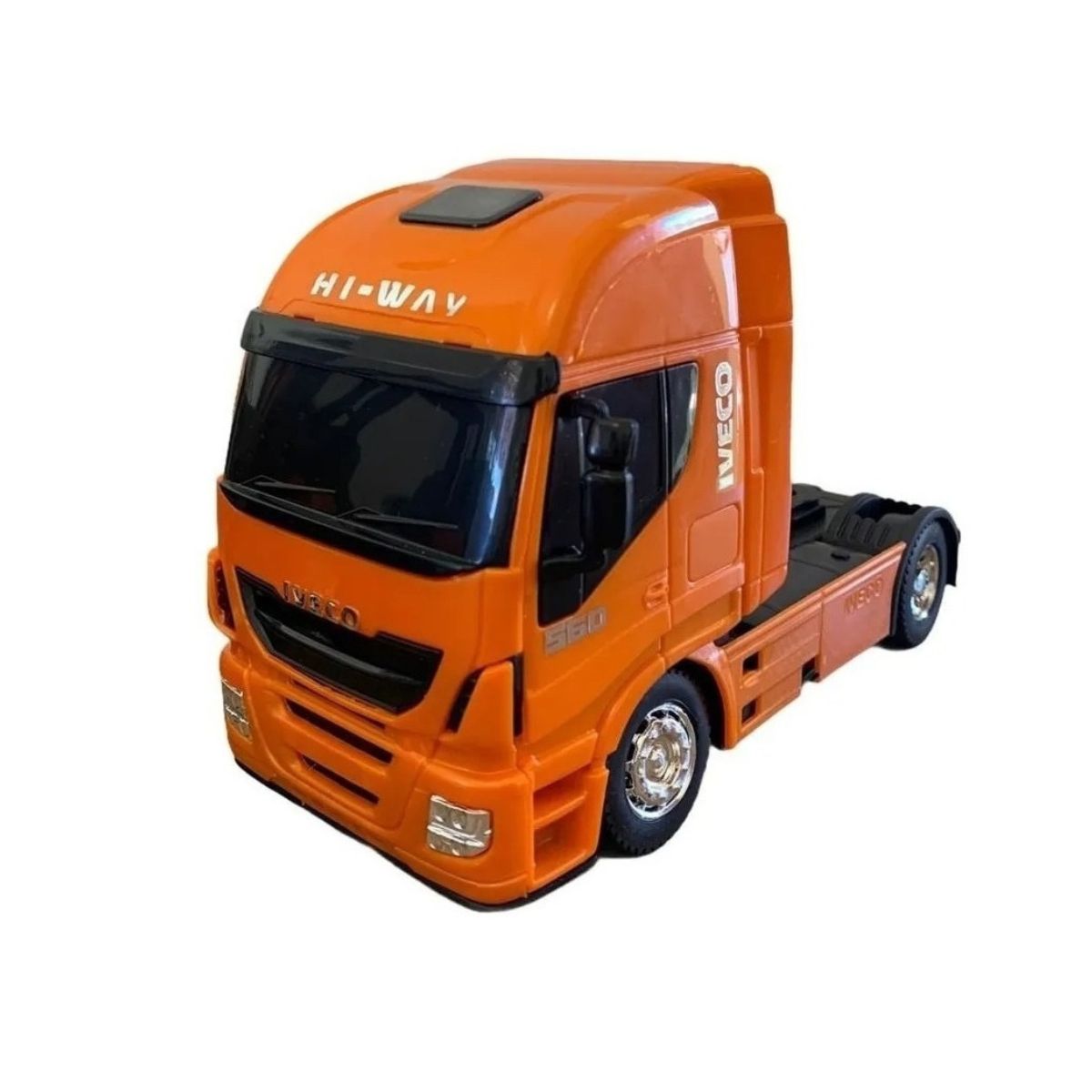 Brinquedo Caminhão Iveco Retroescavadeira Laranja - Usual