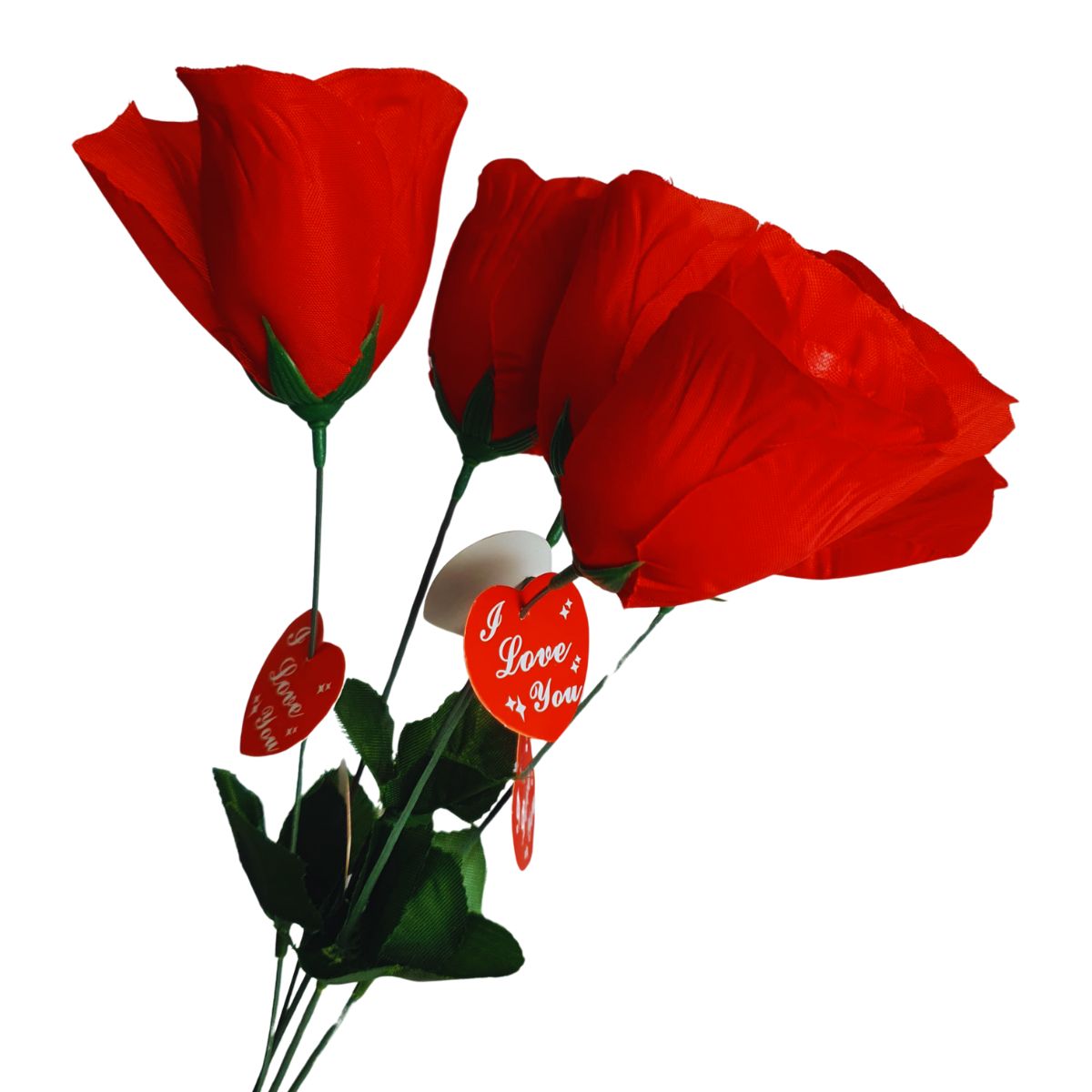Kit Porta Retrato Coração Rosa Amor Love + 5 Botões de Rosas Artificiais Embalado Celofane C/ Tag
