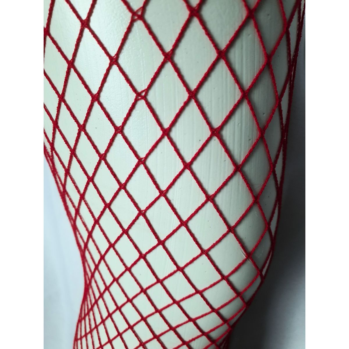 Meia Calça Arrastão Vermelho - Tamanho Único