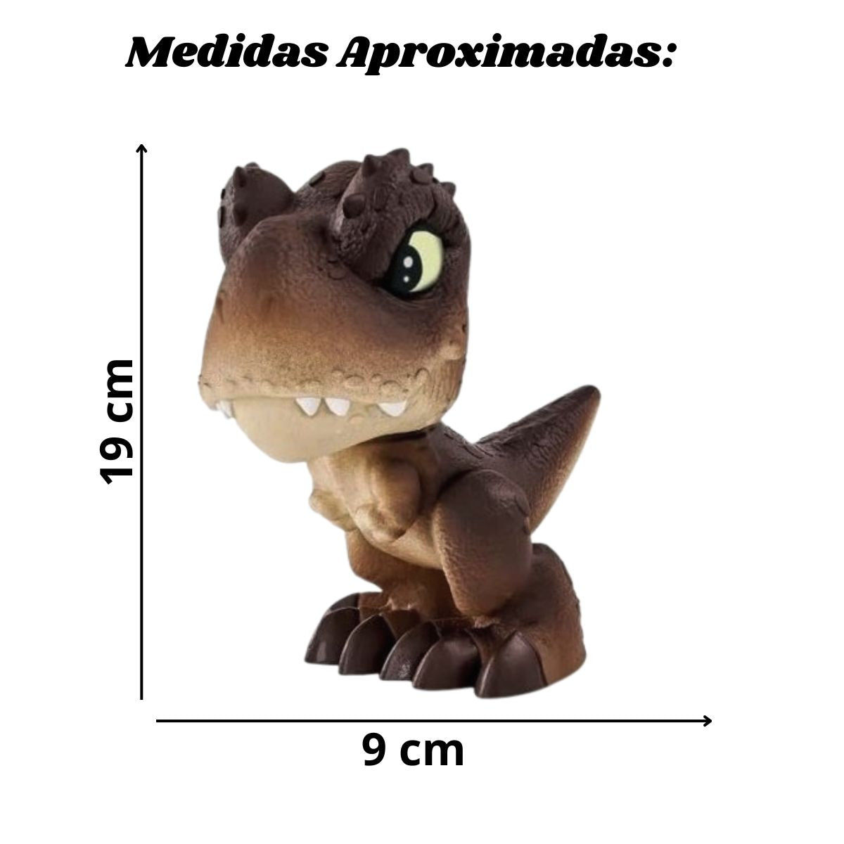 Mini Dino T-rex Preto Na Casinha Jurassic Word - Pupee