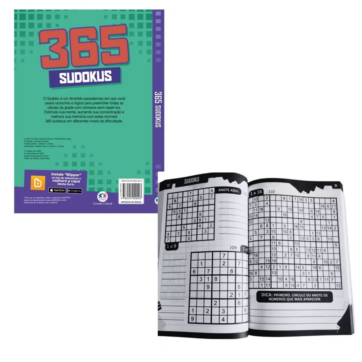 Kit 3 Livros 365 Passatempo E Atividades: Palavras Cruzadas + Sudokus + Labirintos - Ciranda Cultural