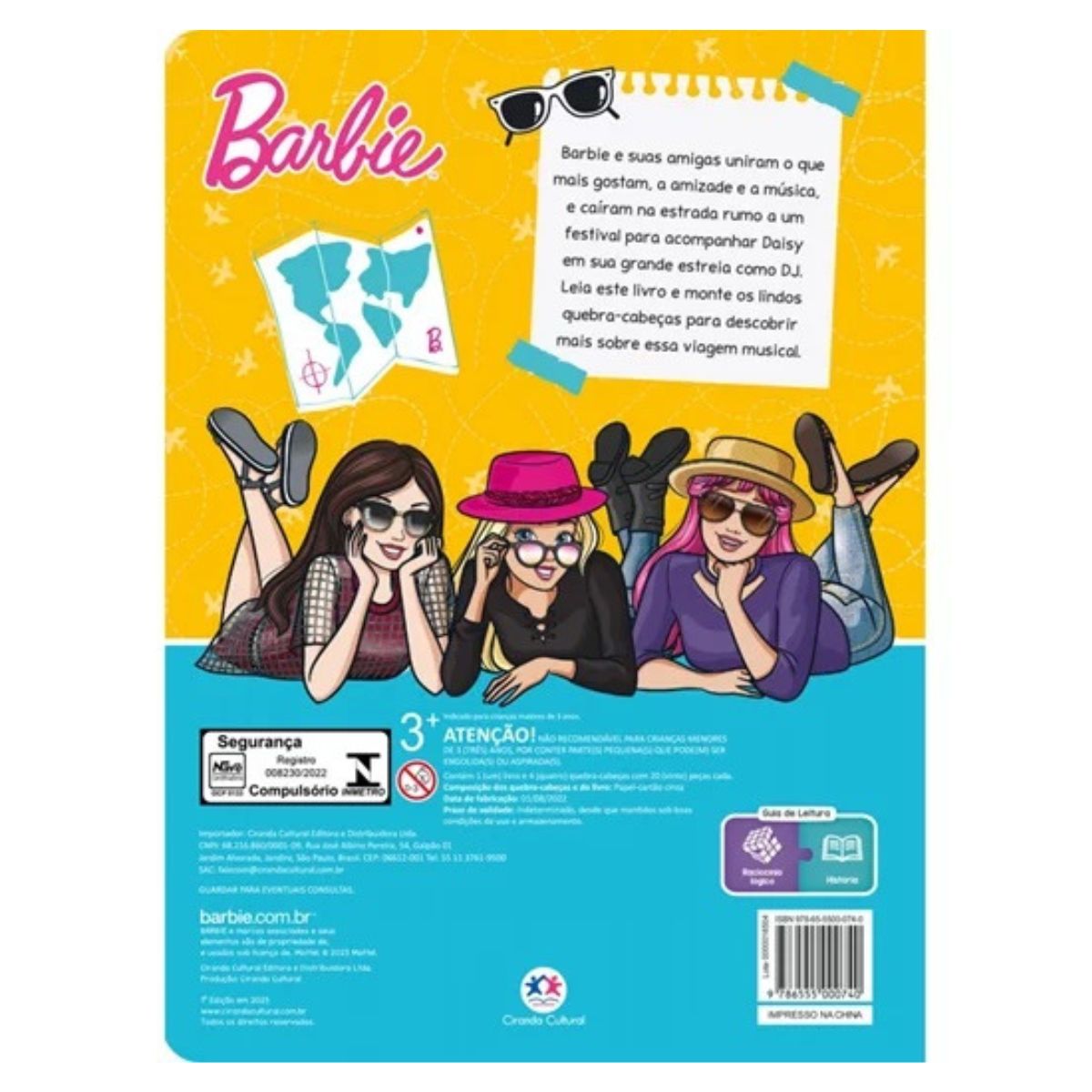 Kit 2 Livros Infantil: Quebra-cabeça Barbie: Uma Viagem Especial + Barbie E O Segredo Das Fadas - Ciranda Cultural