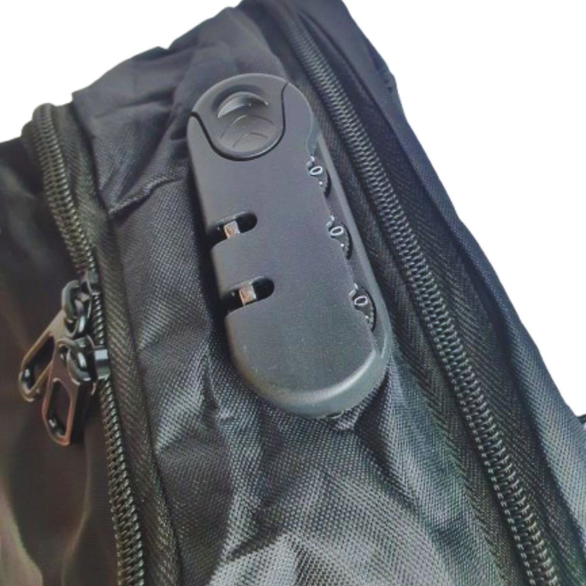 Mochila Antifurto Impermeável Preto Usb Com Trava E Código