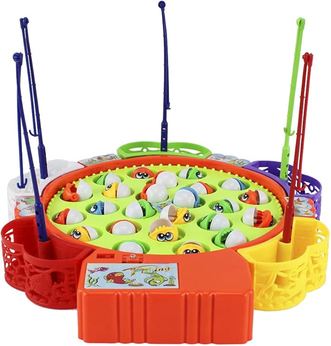 Brinquedo Jogo Pesca Peixe Grande 24 Peixes - Bbr Toys