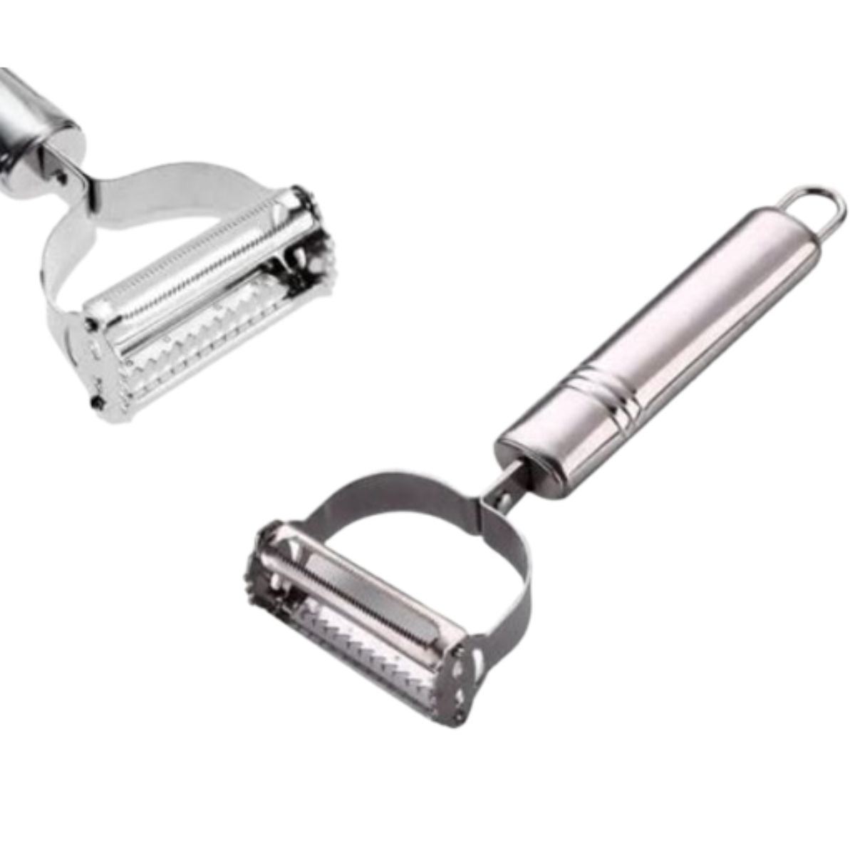 Descascador E Fatiador De Legumes Inox 2 Em 1