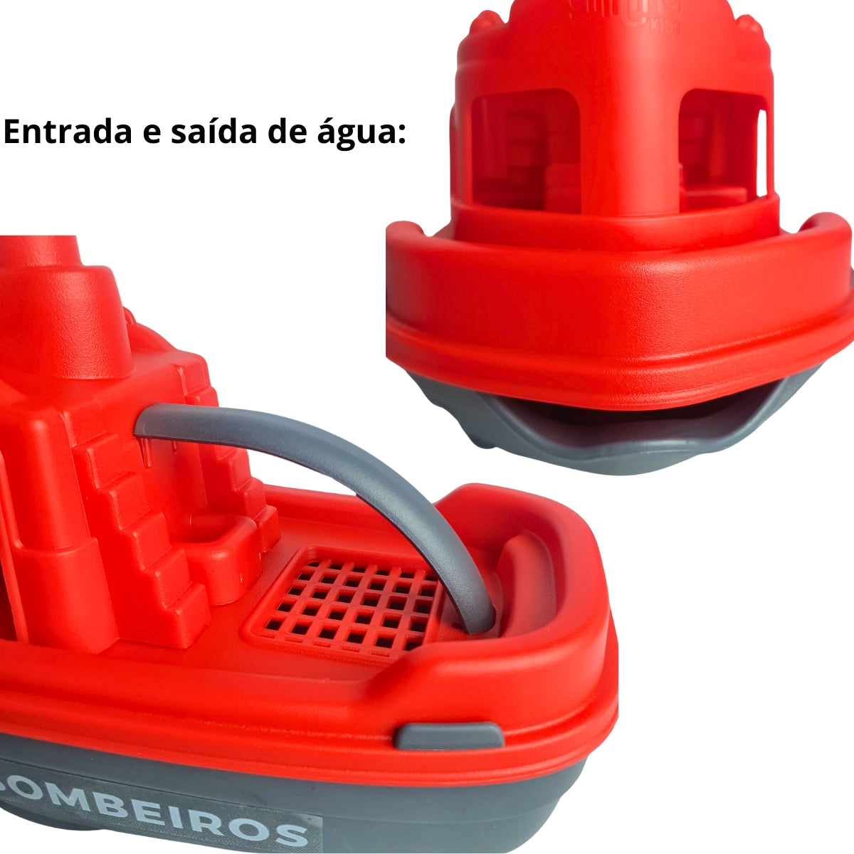 Barquinho Bombeiros Patrulha de Combate- Brinquedo Para Piscina