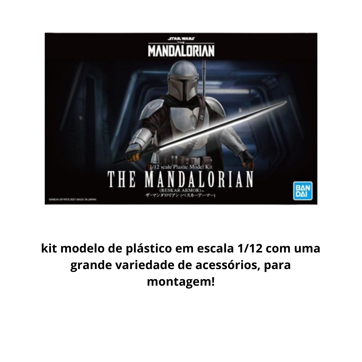 Armadura Boneco Mandaloriano Star Wars Escala 1/12 Kit