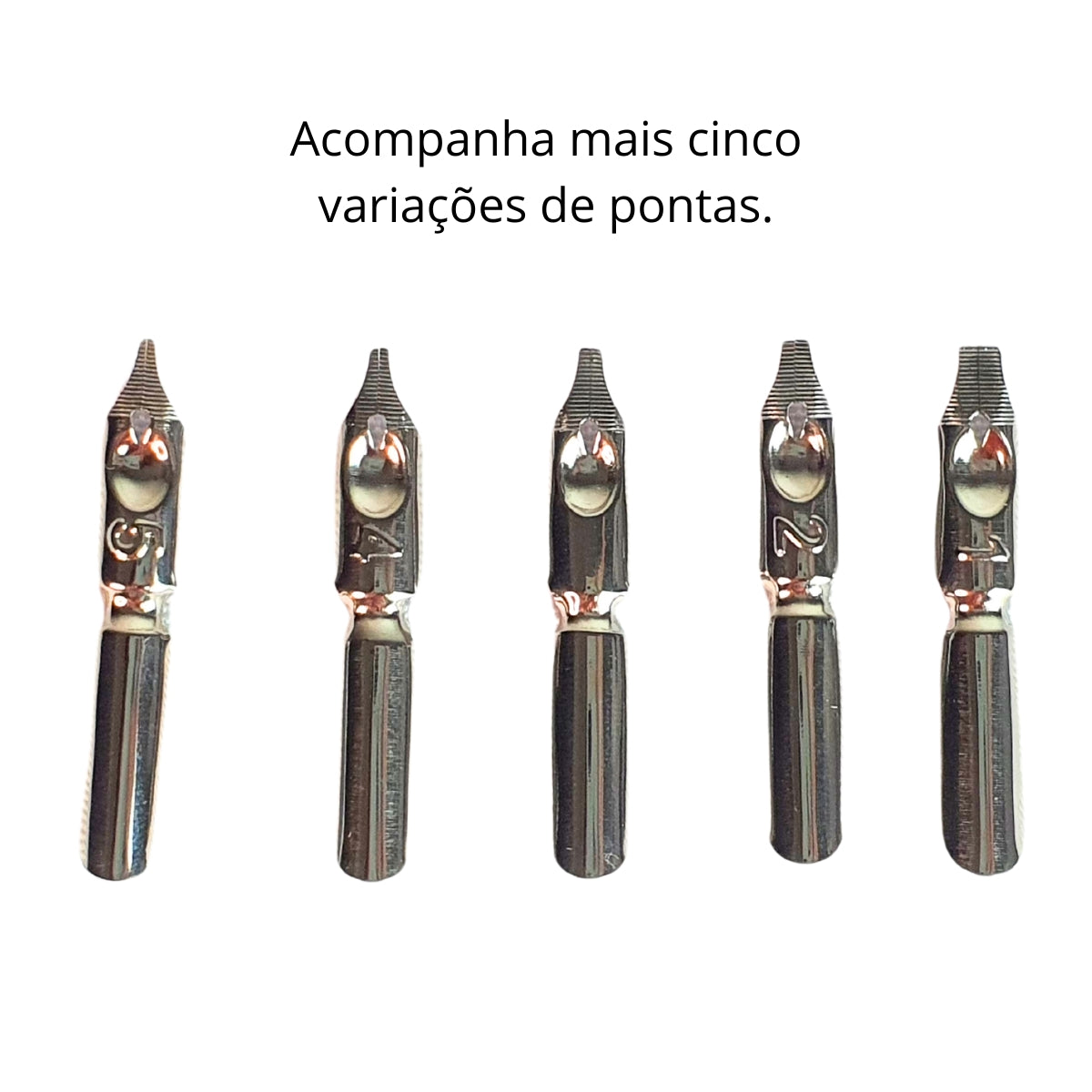 Kit Caneta Tinteiro de Pena Verde Água