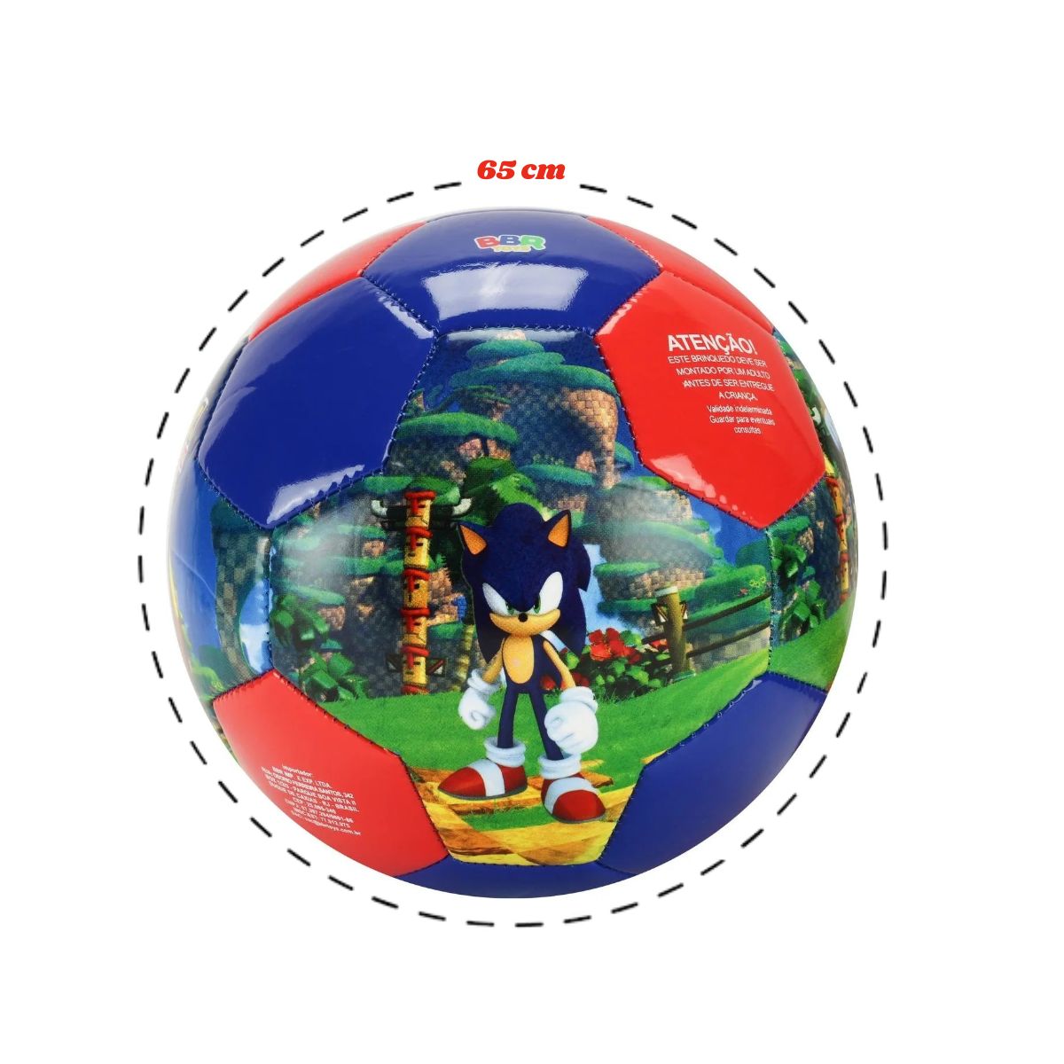 Bola De Futebol Sonic Knuckles The Hedgenog - Bbr Toys