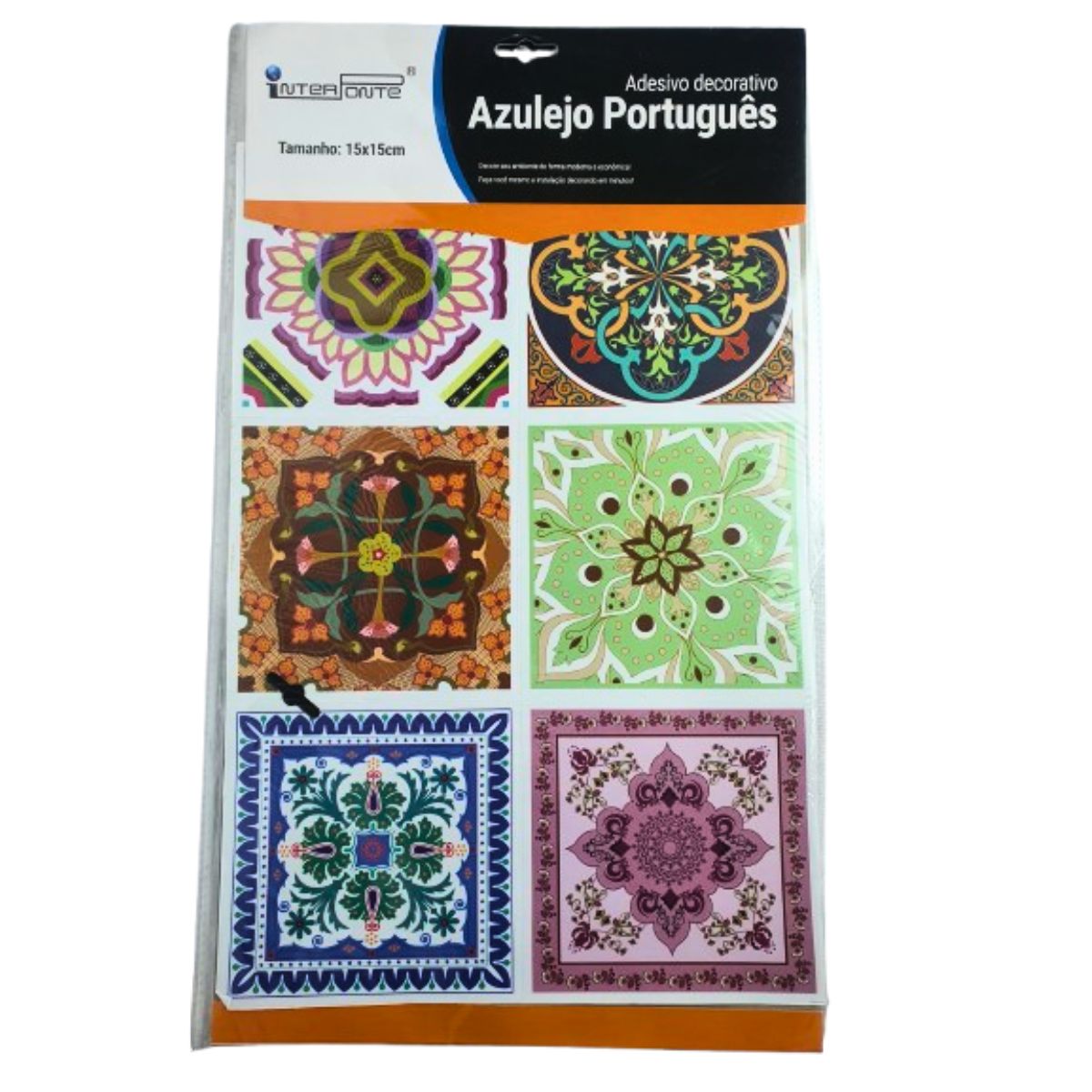 Papel De Parede Adesivo Azulejo Português Colorido Variados