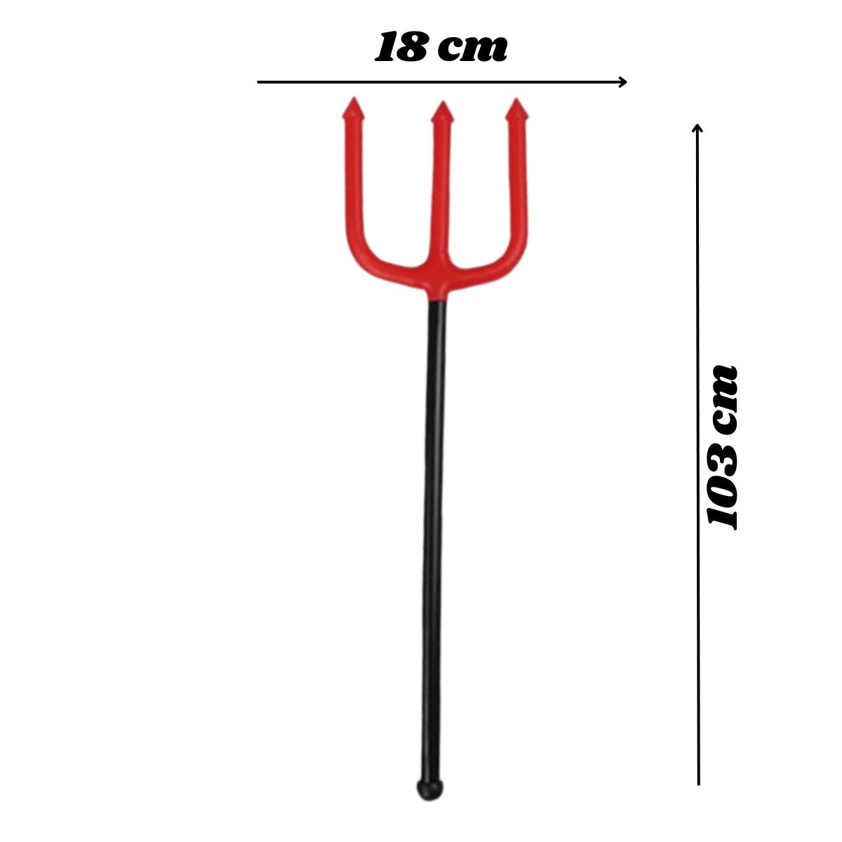 Kit Fantasia Diabinho Festa Carnaval Cosplay Halloween Tiara / Gravata / Rabinho + Tridente