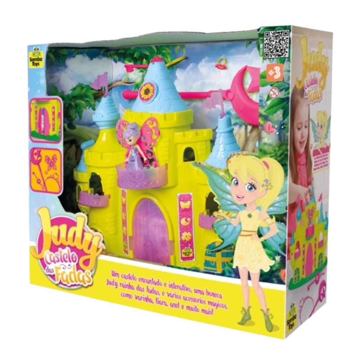 Castelo Das Fadas Judy Com Acessórios E Luz - Samba Toys