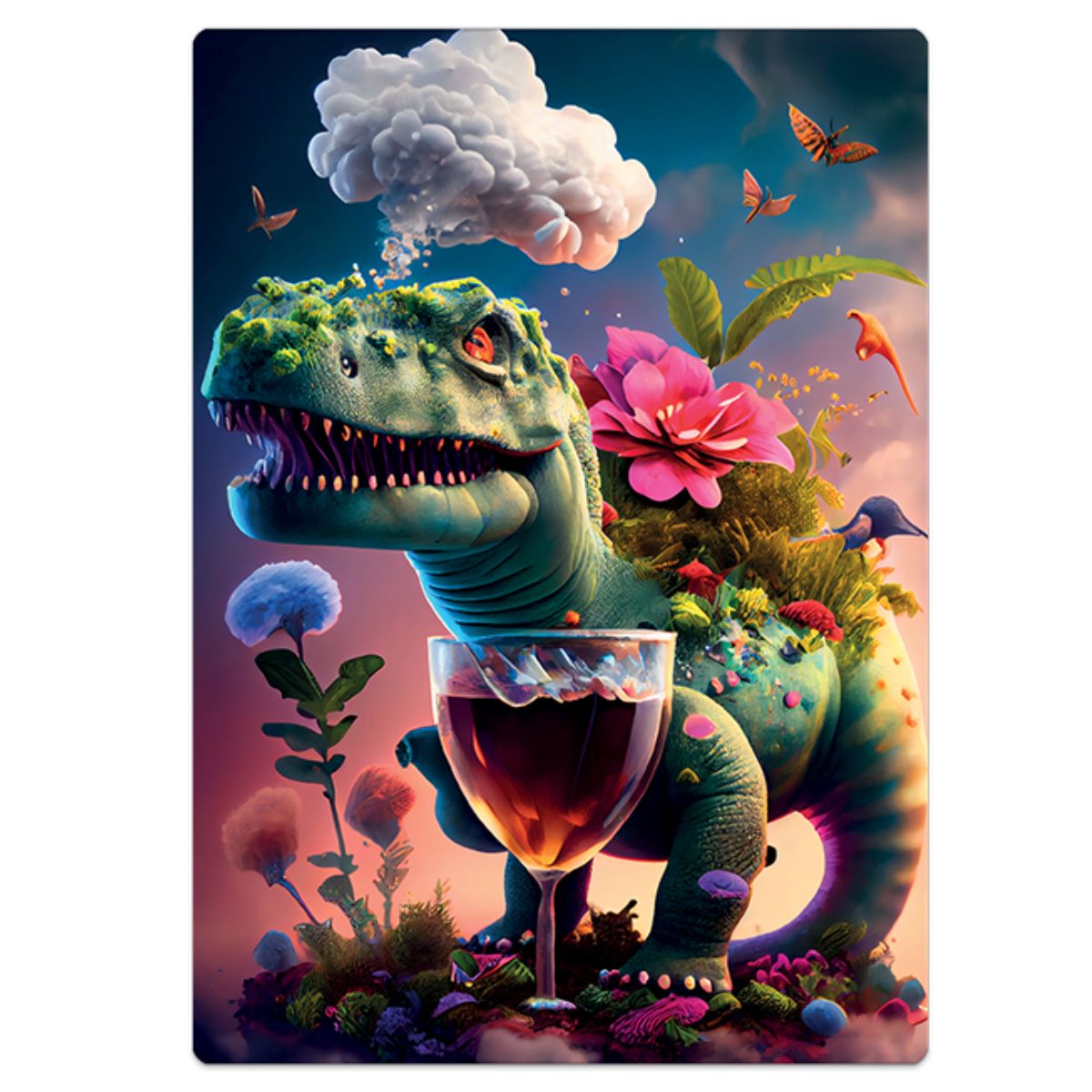 Kit Infantil: Meu Livrão de Colorir Mundo dos Dinossauros - Ciranda Cultural + Quebra-Cabeça Tea Rex 500 Peças Nano - Game Office Toyster