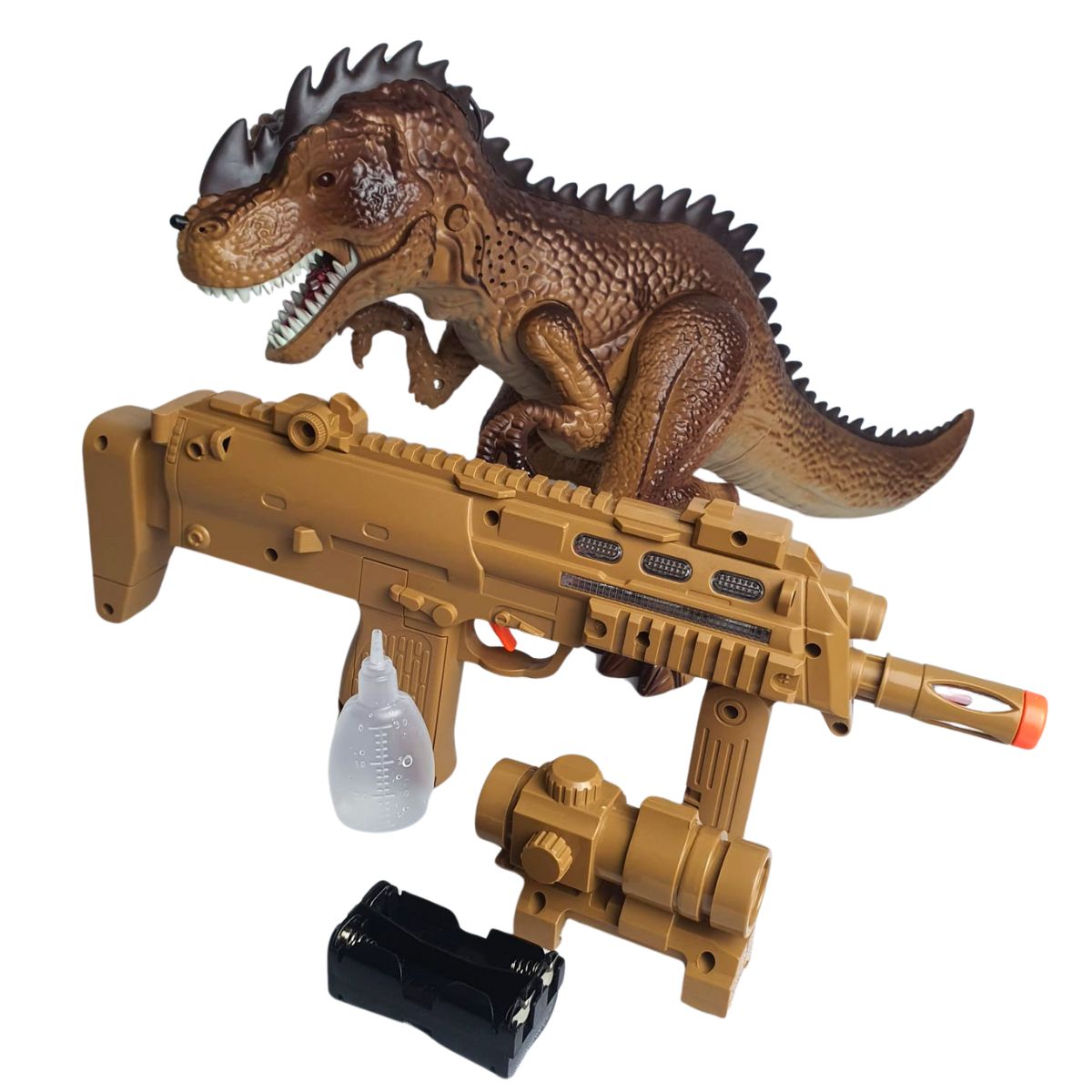 Dino Rex Shoot - Mire E Dispare Com Efeitos Sonoros - Bbr Toys